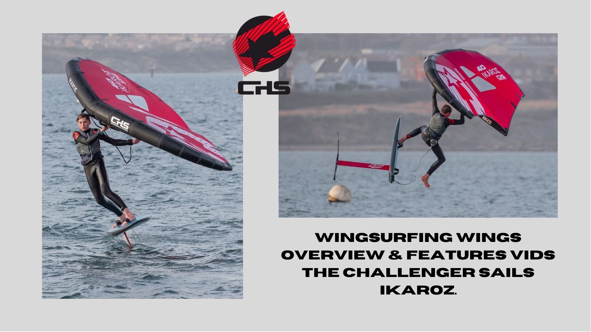 Wingsurfing wings overview & features vids the Challenger Sails Ikaroz.