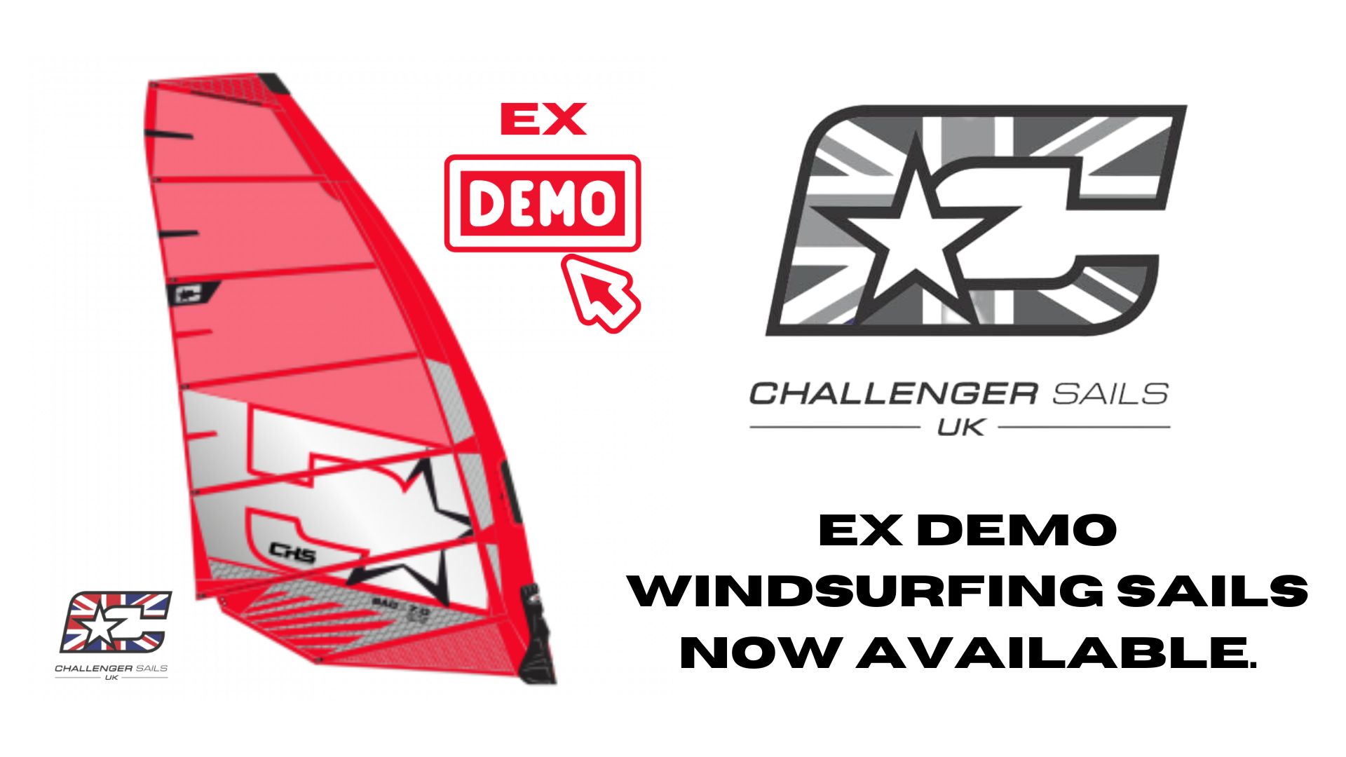 Challenger Sails UK ex demo sails now available.