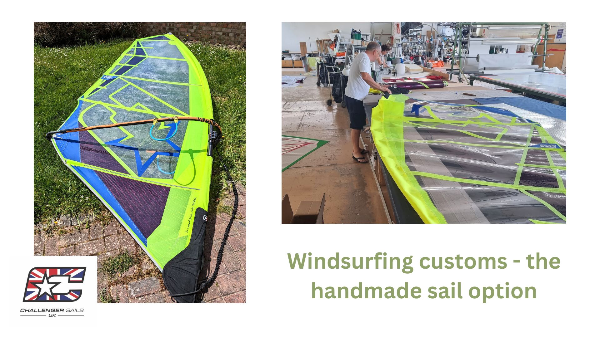 Windsurfing customs – the handmade sail option.